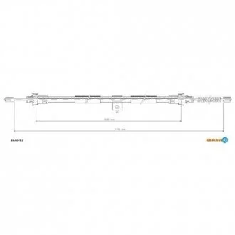 Трос ручного гальма ADRIAUTO 28.0243.1