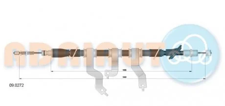 Трос ручного гальма ADRIAUTO 09.0272