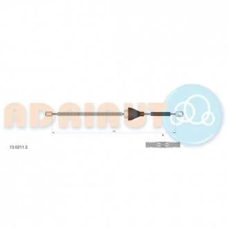 Тросик стояночного тормоза ADRIAUTO 13.0211.2