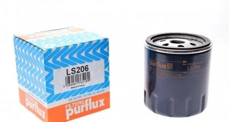 Фільтр масляний Opel 85-(benzin) (h=85mm) Purflux LS206