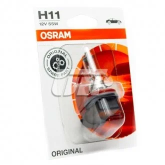 Лампочка Standard галоген H11 (10 шт, 12 В, 55 Вт, тип гнізда: PGJ 19-2) OSRAM 64211-01B