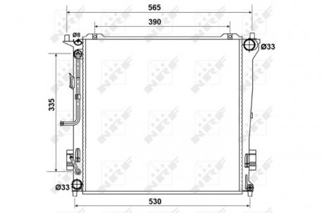 Радіатор охолодження NRF 53163
