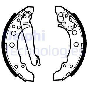 Комплект гальмівних колодок з 4 шт. барабанів Delphi LS1276