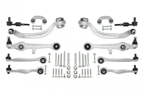 Комплект важелів підвіски (передньої) Audi A4/A6/Skoda SuperB/VW Passat B5 94-08 (з болтами) Delphi TC1300KIT