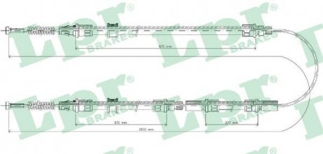 Тросик стояночного тормоза LPR C0298B