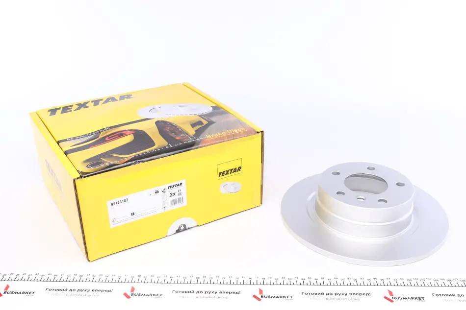 Диск гальмівний (задній) BMW 1 (E81/E87)/3 (E90/E92) 05-13 (296x10.5) PRO TEXTAR 92133103 (фото 1)