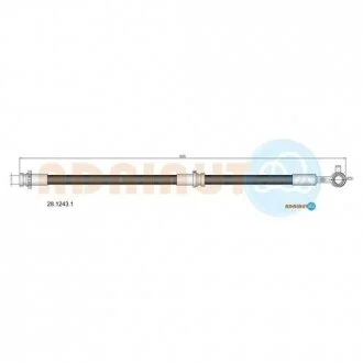 Тормозной шланг ADRIAUTO 28.1243.1