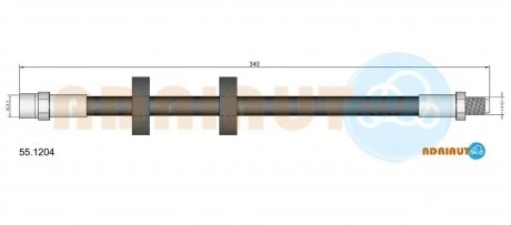 Тормозной шланг ADRIAUTO 55.1204
