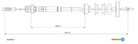 Тросик сцепления ADRIAUTO 11.0113.1