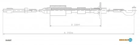 Тросик сцепления ADRIAUTO 33.0107