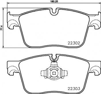 Комплект гальмівних колодок з 4 шт. дисків BREMBO P36031