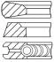 Кільця поршневі GOETZE 08-502600-00 (фото 1)