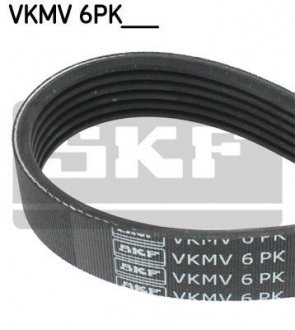 Полікліновий ремінь VKMV 6PK1555 SKF VKMV6PK1555