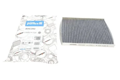 Фільтр салону Ford Fiesta 1.0-1.6TDCI 08- (вугільний) Purflux AHC282