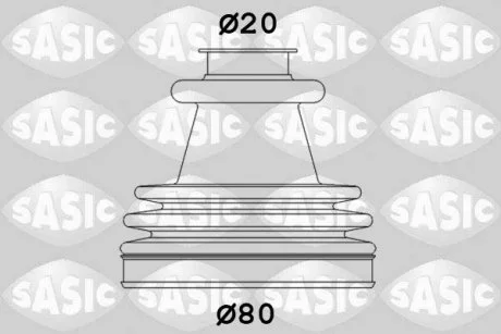 Ремонтний комплект пильника шруса з елементами монтажу SASIC 2933773