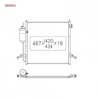 Радиатор кондиционера KOY KOYORAD CD030432