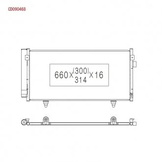 Радиатор кондиционера KOYORAD CD090468