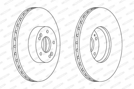 Гальмівний диск FERODO DDF1631C-1