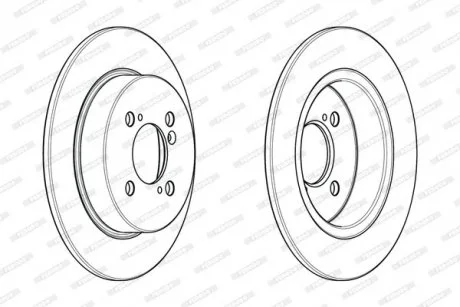 Гальмівний диск FERODO DDF2071C