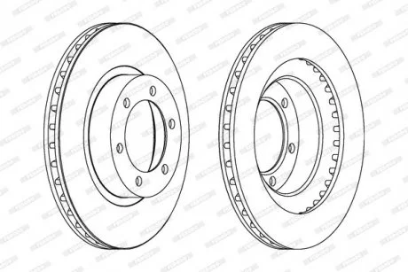 Гальмівний диск FERODO DDF1594C