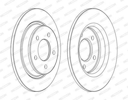 Тормозной диск FERODO DDF1546C