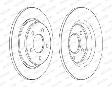 Гальмівний диск FERODO DDF1546C