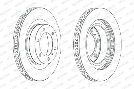 Гальмівний диск FERODO DDF2093C-1