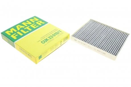 Фільтр салону Hyundai Venue 19-/Tucson/Kona/Creta/Solaris/Kia Rio/Stonic/Sportage 15- (вугільний) MANN CUK23019/1