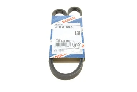 Ремінь генератора Renault Kangoo 1.4i 97- (4PK995) BOSCH 1987946058
