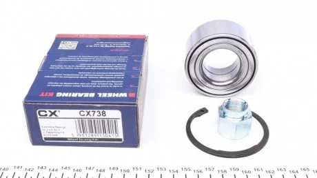 Підшипник маточини (передньої) Citroen C3/Peugeot 207/208 02- (37x72x33) (+ABS)(к-кт) CX CX738