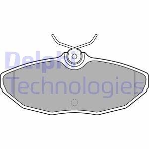 Комплект гальмівних колодок задн, DODGE VIPER JAGUAR S-TYPE II, XJ, X-TYPE I 2.2D-8.0 10.97-12.09 Delphi LP1505