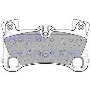 Комплект гальмівних колодок з 4 шт. дисків Delphi LP2118