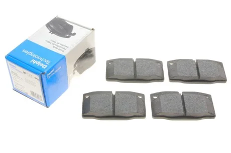 Колодки гальмівні (передні) Opel Ascona/Vectra/Kadett/Omega/Corsa 75-03 (Delco) Delphi LP415