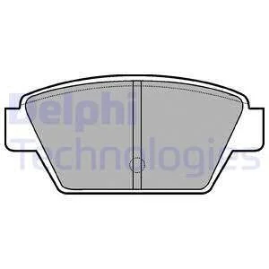 Комплект гальмівних колодок з 4 шт. дисків Delphi LP533