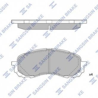 Тормозные колодки SANGSIN Hi-Q (SANGSIN) SB SP1629