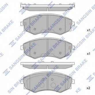 Тормозные колодки SANGSIN Hi-Q (SANGSIN) SP1144