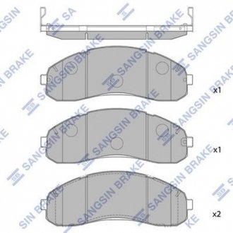 Тормозные колодки SANGSIN Hi-Q (SANGSIN) SP1148