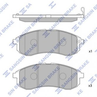 Тормозные колодки SANGSIN Hi-Q (SANGSIN) SP1602