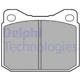 Комплект гальмівних колодок з 4 шт. дисків Delphi LP117