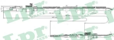 Тросик сцепления LPR C0046C