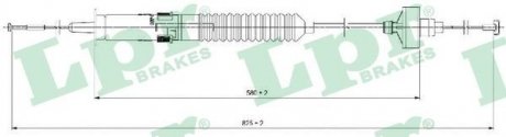 Тросик сцепления LPR C0266C (фото 1)