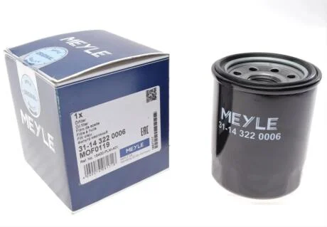 Фільтр масляний Honda Accord/Civic MEYLE 31-14 322 0006