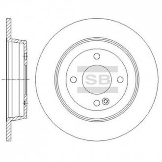 Тормозной диск SANGSIN Hi-Q (SANGSIN) SD1087