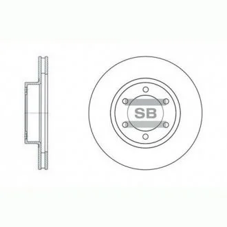 Гальмівний диск передній HQ Hi-Q (SANGSIN) SD4004