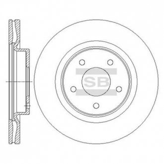 Тормозной диск SANGSIN Hi-Q (SANGSIN) SD4223