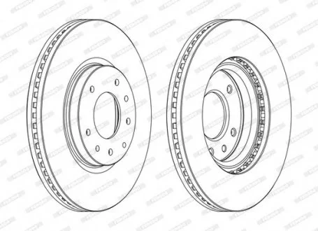 Гальмівний диск FERODO DDF1768C