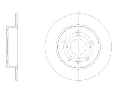 Тормозной диск REMSA 61666.00