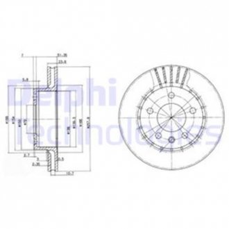 Тормозной диск Delphi BG2384