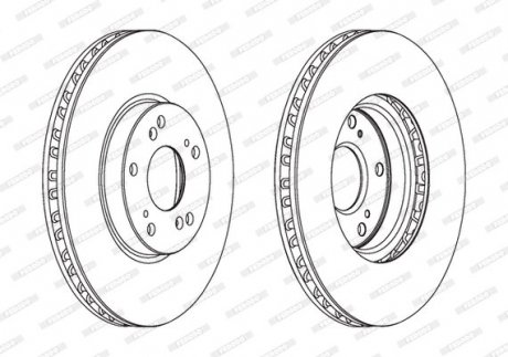 Тормозной диск FERODO DDF1775C (фото 1)