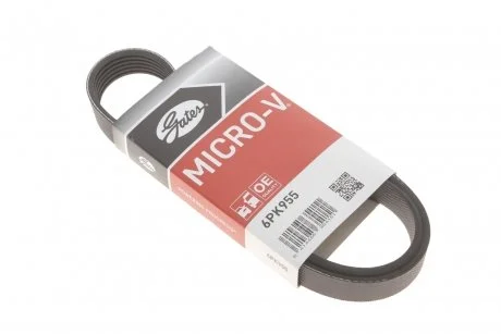 Ремінь генератора VW Golf/Skoda Octavia 2.0i 04-13/Mazda 2/3 1.5 13-/Kia Ceed/Cerato 1.4/1.6 07- Gates 6PK955